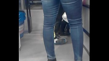 ass touch jeans Dog fteen girl